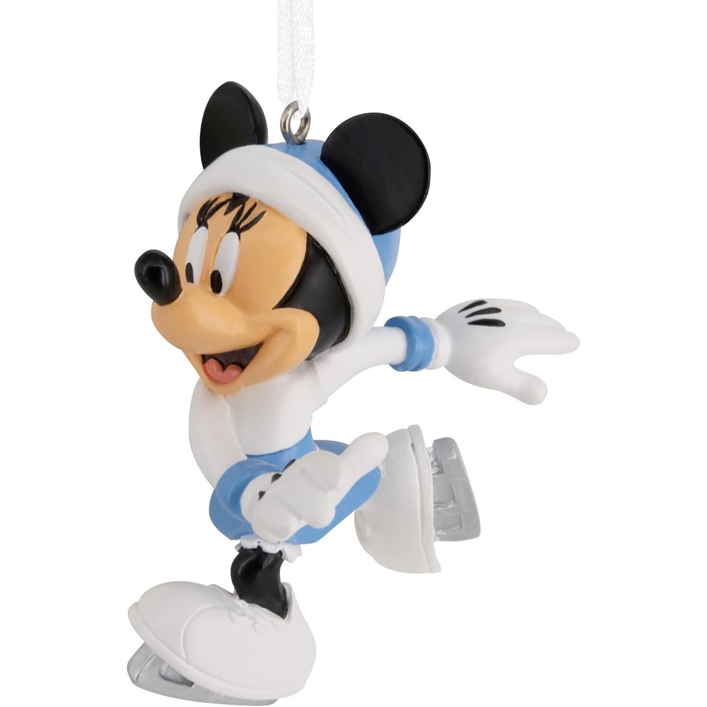 Hallmark Disney Minnie Mouse Ice Skating Christmas Ornament